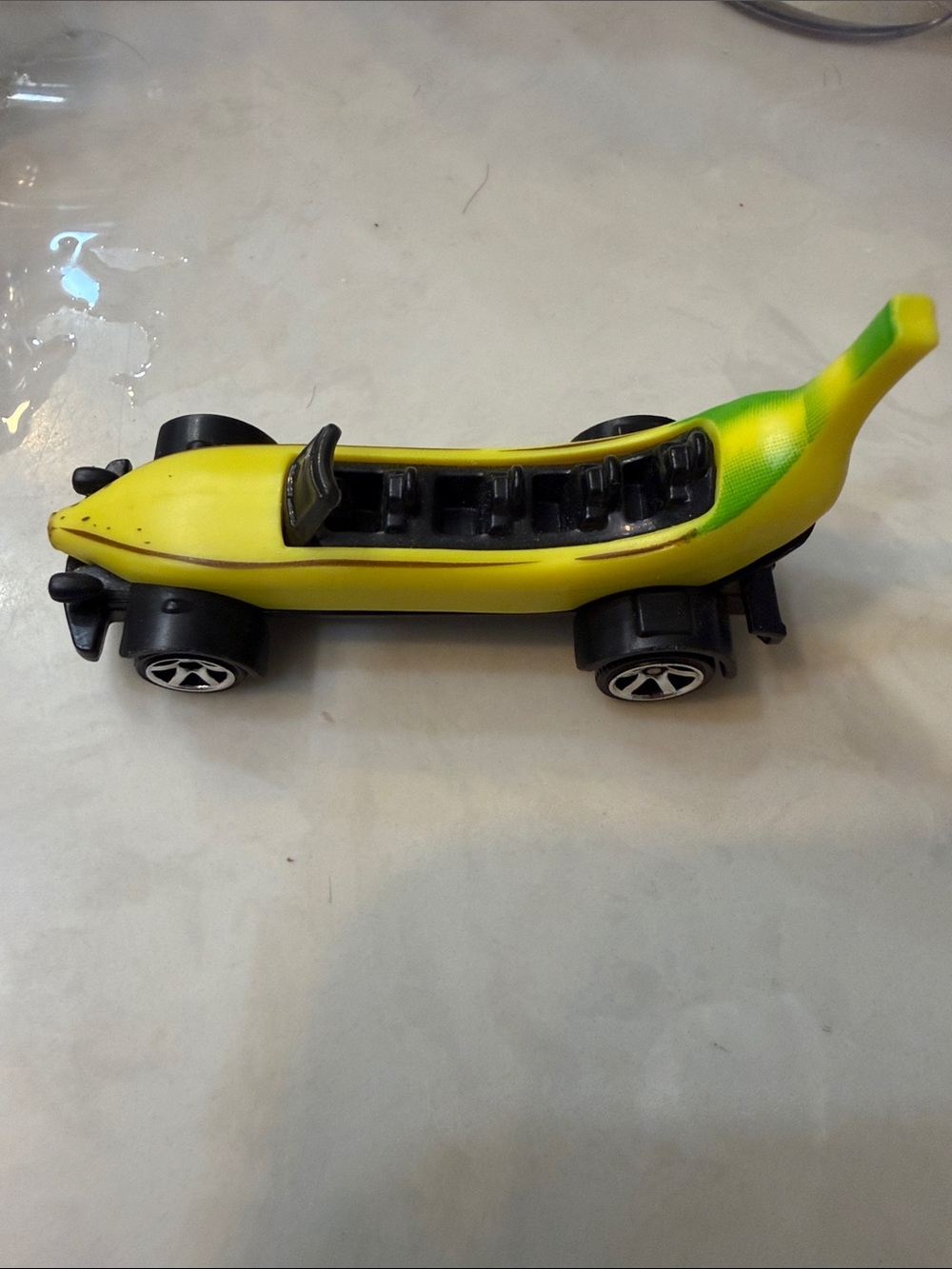 Mattel Yellow & Green Banana Racer Toy Car